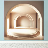 Concentric Arch Platforms Canvas Afdruk (Insitu (Houten vloer))