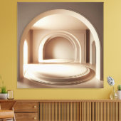 Concentric Arch Platforms Canvas Afdruk (Insitu (Woonkamer))