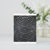 Concentric Black Ripples (zwart minimalisme) Briefkaart (Staand voorkant)