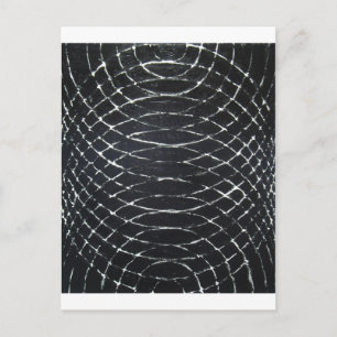 Concentric Black Ripples (zwart minimalisme) Briefkaart