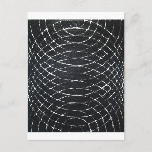 Concentric Black Ripples (zwart minimalisme) Briefkaart (Voorkant)