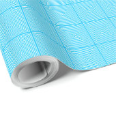 Concentric Blue Cadeaupapier (Rol Hoek)