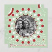 Concentric Circle Holiday Greetings Feestdagenkaart (Voorkant / Achterkant)