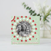 Concentric Circle Holiday Greetings Feestdagenkaart (Staand voorkant)