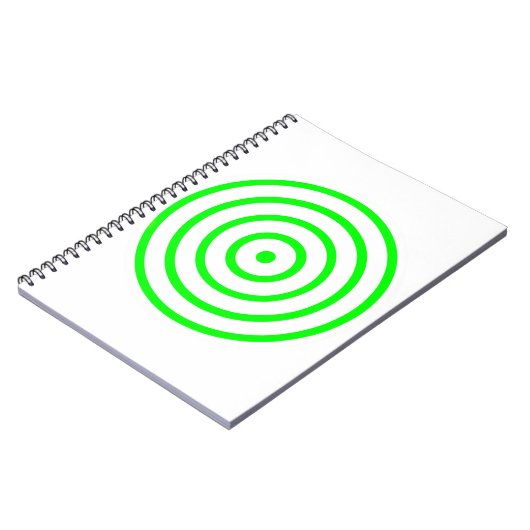 Concentric Circle Spiral Photo Notitieboek (Linkerzijde)