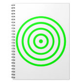 Concentric Circle Spiral Photo Notitieboek (Voorkant)