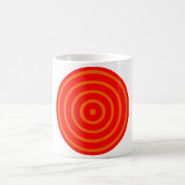 Concentric Colorful Circle Coffee Mok