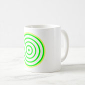 Concentric Colorful Circle Coffee Mok (Voorkant rechts)