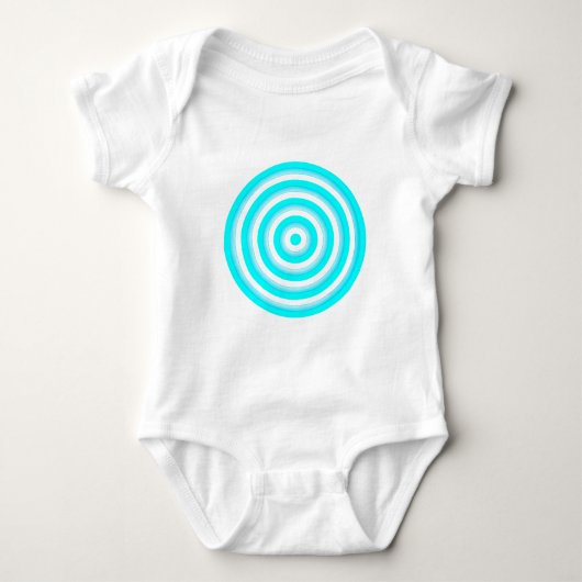 Concentric Colorful Circle of Baby Clothing Romper (Voorkant)