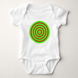 Concentric Colorful Circle of Baby Clothing Romper