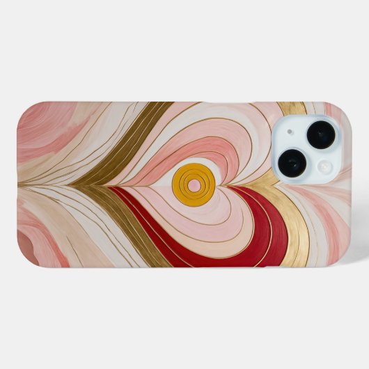 Concentric Heart Blossom Case-Mate iPhone Case (Achterkant (horizontaal))