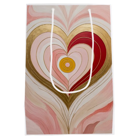 Concentric Heart Blossom Medium Cadeauzakje (Achterkant)