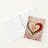 Concentric Heart Blossom Notitieboek (Binnen)