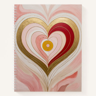 Concentric Heart Blossom Notitieboek