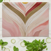 Concentric Heart Blossom Theedoek (Gevouwen)