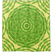 Concentric Leaf Rings van Kenneth Yoncich Douchegordijn (Voorkant)