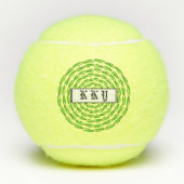 Concentric Leaf Rings van Kenneth Yoncich Tennisballen (Voorkant)