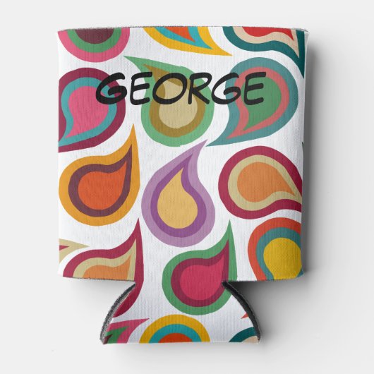 Concentric Paisleys Blikjeskoeler (Voorkant)