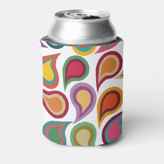 Concentric Paisleys Blikjeskoeler (Blikje Achterkant)