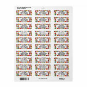 Concentric Paisleys Etiket (Full Sheet)