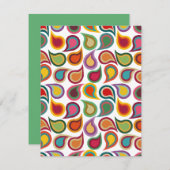 Concentric Paisleys Notitiekaartje (Voorkant / Achterkant)