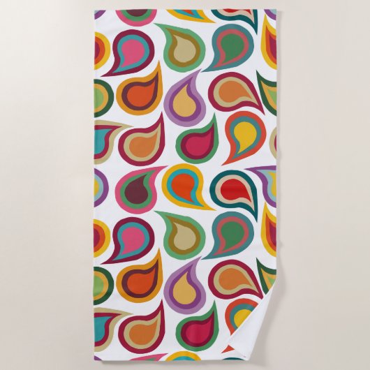 Concentric Paisleys Strandlaken (Voorkant)