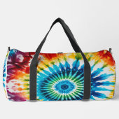 Concentric Rainbow Tie Dye monogram personalized Plunjezak (Voorkant)