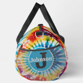 Concentric Rainbow Tie Dye monogram personalized Plunjezak (Rechts)
