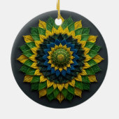 Concentric Solar Foliage - Ceramic Ornament (Achterkant)