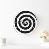Concentric Spiral in Black & White Grote Klok (Huis)
