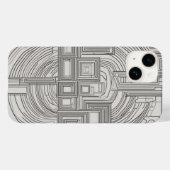 Concentric Squares Line Art Case-Mate iPhone Case (Achterkant (horizontaal))