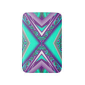 Concentrisch cirkelde naar het Abstracte punt Badmat (Voorkant Verticaal)