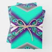 Concentrisch cirkelde naar het Abstracte punt Inpakpapier Vel (In situ)