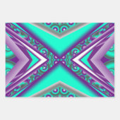 Concentrisch cirkelde naar het Abstracte punt Inpakpapier Vel (Voorkant)