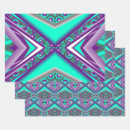 Concentrisch cirkelde naar het Abstracte punt Inpakpapier Vel