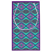 Concentrisch cirkelde naar het Abstracte punt Klein Cadeauzakje (Achterkant)