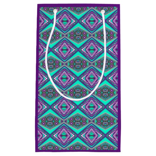 Concentrisch cirkelde naar het Abstracte punt Klein Cadeauzakje (Voorkant)