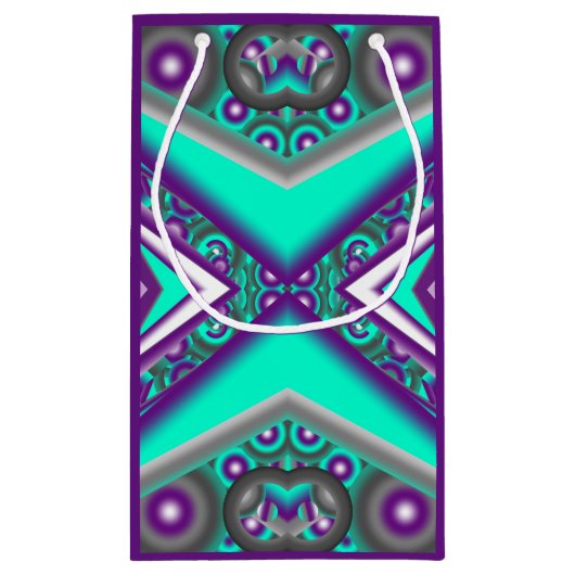 Concentrisch cirkelde naar het Abstracte punt Klein Cadeauzakje (Achterkant)