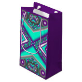 Concentrisch cirkelde naar het Abstracte punt Klein Cadeauzakje (Achterkant Gekanteld)