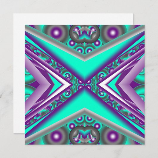 Concentrisch cirkelde naar het Abstracte punt Notitiekaartje (Voorkant / Achterkant)