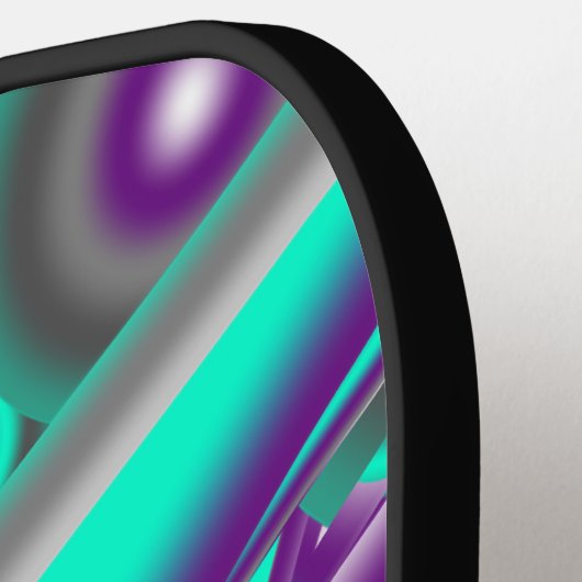 Concentrisch cirkelde naar het Abstracte punt Pickleball Paddle (Links Detail)