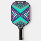 Concentrisch cirkelde naar het Abstracte punt Pickleball Paddle (Voorkant)
