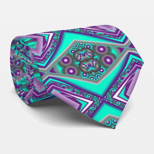 Concentrisch cirkelde naar het Abstracte punt Stropdas (Opgerold)