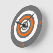 Concentrisch - oranje ronde klok (Hoek)
