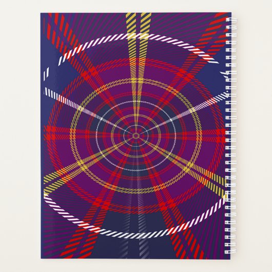 CONCENTRISCHE CIRCLE ORGANIZER RED PLAID (Achterkant)