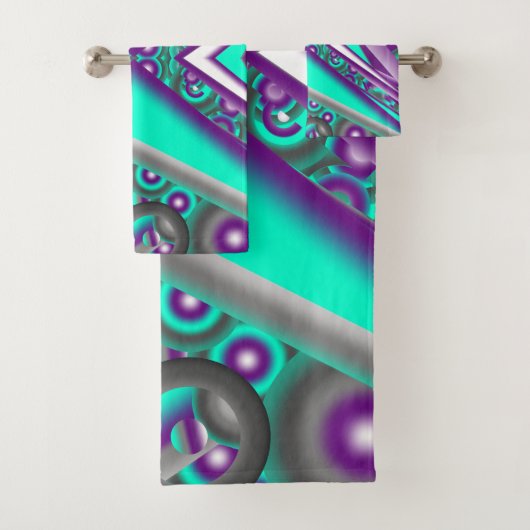 Concentrische Cirkel Naar Het Punt Abstract Bad Handdoek (Insitu)