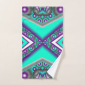 Concentrische Cirkel Naar Het Punt Abstract Bad Handdoek (Handdoek)