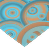 Concentrische cirkelgradiënt Oranje rustturquoise Tafelkleed (Gekanteld)