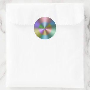 Concentrische cirkelprisma ronde sticker
