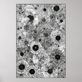 Concentrische cirkels: een geometrische symfonie poster